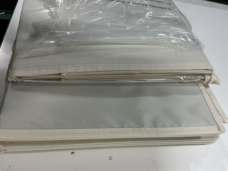 Condition photo showing Good Condition for Shoe Organizer for Closet, Foldable Shoe Box with Adjustable Dividers and Clear Cover, Space Saving Shoe Storage Organizer Cabinet with Reinforced Handles, Fits 16 Pairs, Beige TP09Y Beige Large(20.87''L x 16.54''W x 13'H)