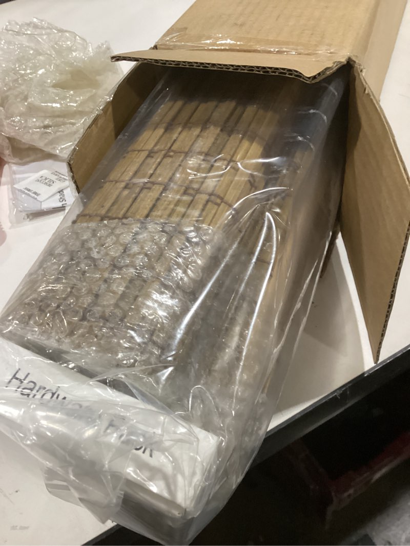 Condition photo showing Good Condition for Cordless Bamboo Roman Shades for Windows, Blinds Size (39" W ×64" H) Colour (Highfield Teak) Highfield Teak 39" W × 64" H