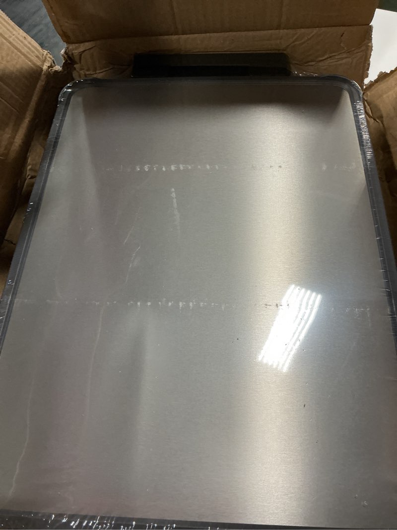 Condition photo showing New/Like New for 2 Size Titanium Cutting Boards for Kitchen, PTYTIFY Metal Cutting Board Non Toxic, Double Sided Chopping Board with Pure Titanium and Wheat Straw PP for Meat, Vegetables and Fruits Dishwasher Safe