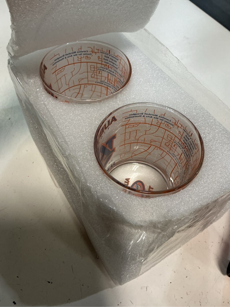 Condition photo showing Good Condition for greenline goods auburn university tigers whiskey glasses set of 2, 10 oz rocks glasses with full-color logo & campus map – officially licensed bourbon glass gift for alumni & fans