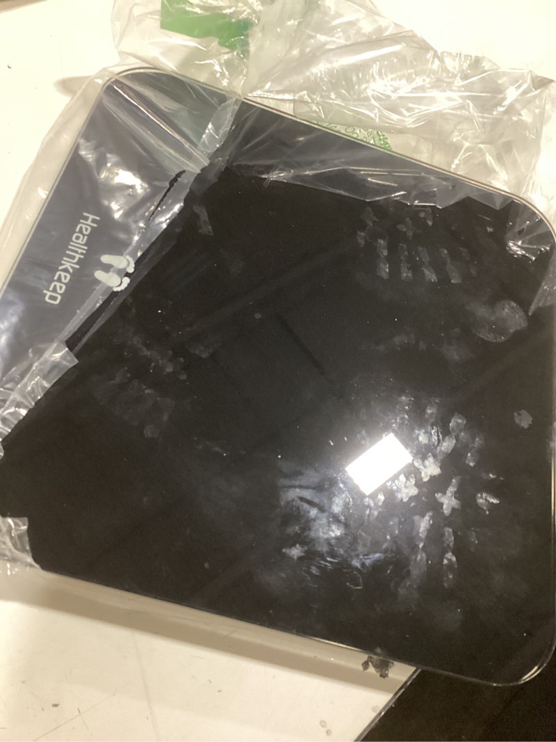 Condition photo showing Good Condition for Digital Bathroom Scale for Body Weight: High-Precision 4-Sensor Accuracy, LED Display, 400lb/180kg Capacity, Safe Rounded Corners, Batteries Included Black 400lb