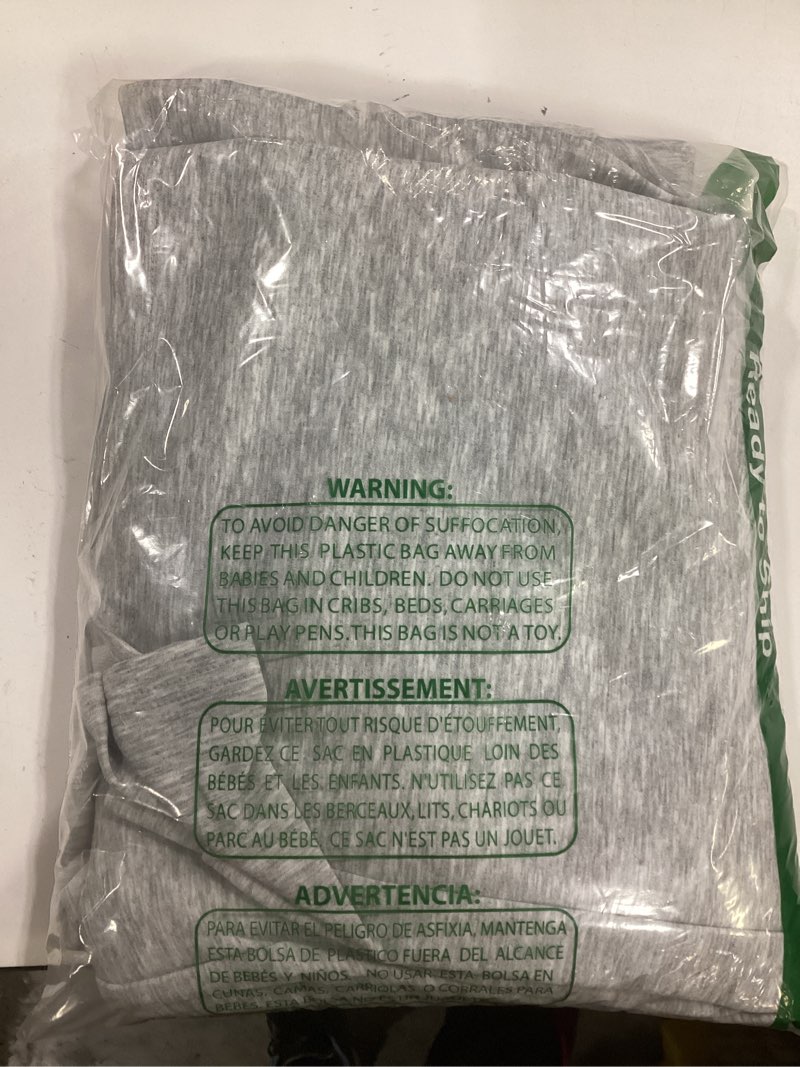 Condition photo showing New/Like New for Casly Lamiit Women's 2 Piece Lounge Outfits Zip Up Sweat Set Contrast Striped Wide Leg Jogging Pants Travel Track Suit Grey X-Large