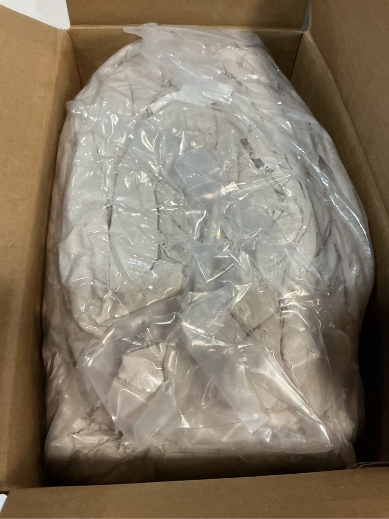 Condition photo showing New/Like New for Litanika King Size Comforter Set Beige, 3 Pieces Cream Tufted Boho Farmhouse Bedding Comforter Sets, Lightweight Fluffy Comforter Bed Set for All Season (104x90In Comforter and 2 Pillowcases) 01-beige King (104"x90")
