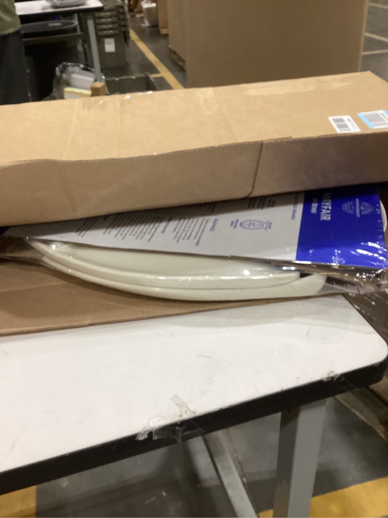 Condition photo showing Good Condition for Mayfair Aurora Slow Close Toilet Seat, Easy Clean Hinges and Adjustable Perfect Fit Plastic Seat, Made in USA, Elongated, Biscuit