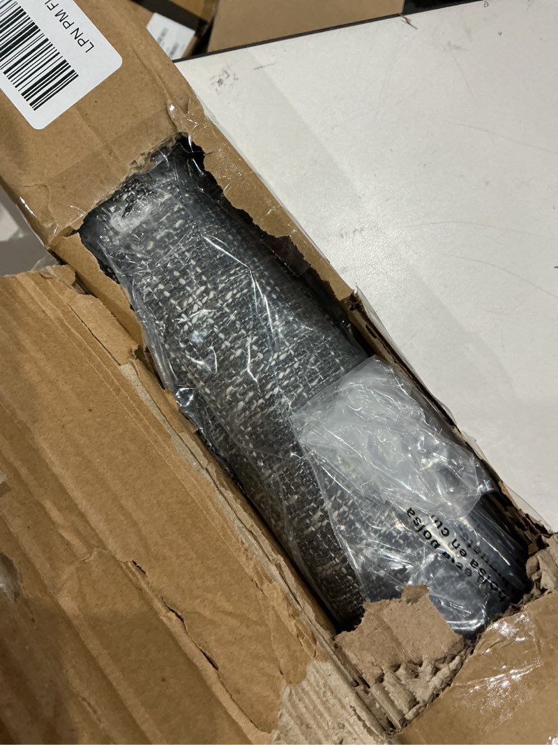 Condition photo showing Good Condition for no tools no drill cordless roman shades for indoor windows 100% blackout, for window size 21" w × 48" h charcoal charcoal 21" w × 48" h