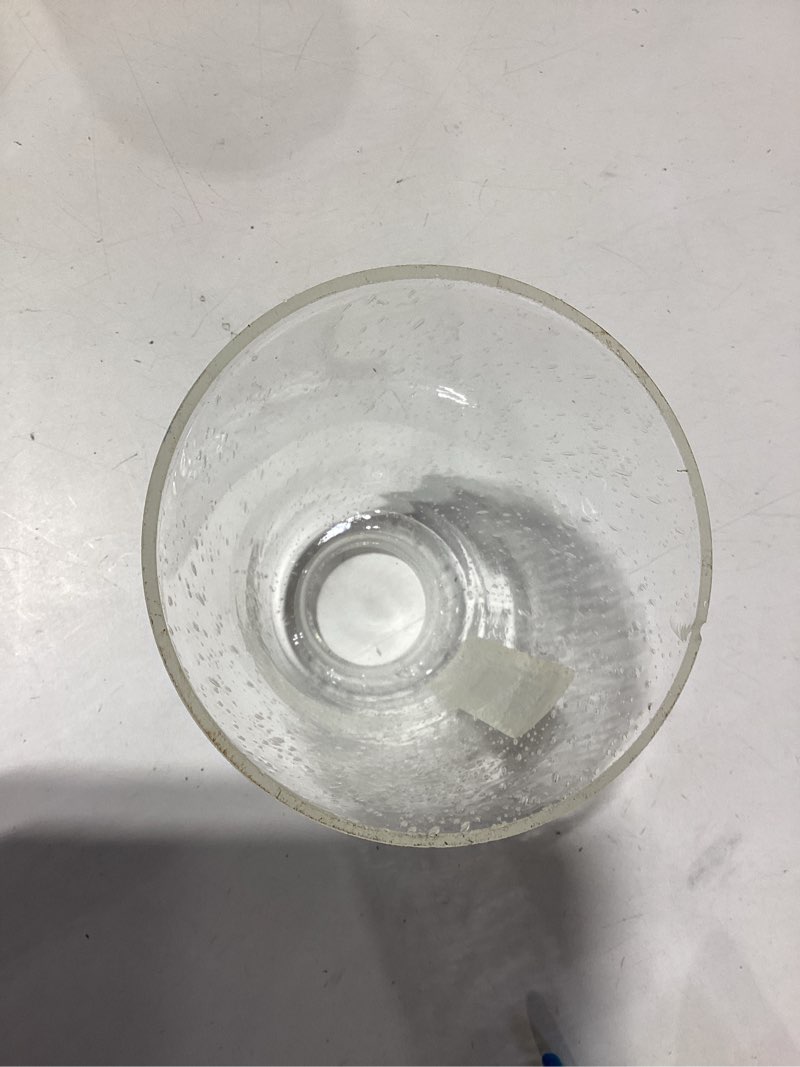 Condition photo showing As Is for glass light bulb holder