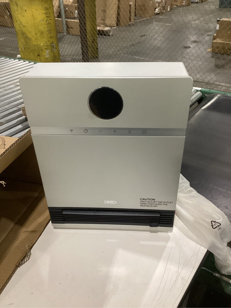 Condition photo showing New/Like New for Dreo Smart Wall Heater, IP24 Electric Space Heater with ALCI Plug for Indoor Use, 30° Oscillation, Adjustable Thermostat, Remote Control, Works with Alexa, 24H Timer, Easy-mounted Heater for Bathroom White ALCI Plug