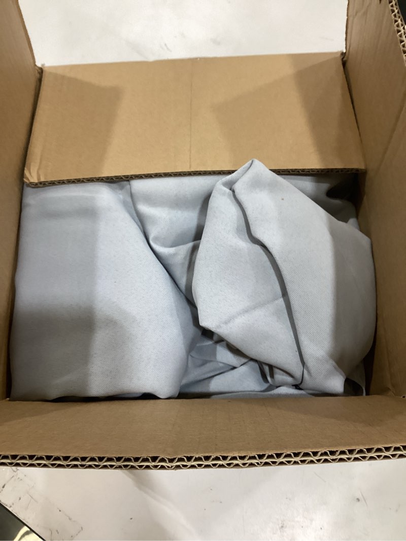 Condition photo showing As Is for BONZER White Sheer Tulle Overlay Blackout Curtains Grommet Top Mix and Match Curtains for Living Room, Cloud Grey, 52x84 Inch, Set of 2 Panels Cloud Grey 52"W x 84"L (Pack of 2)