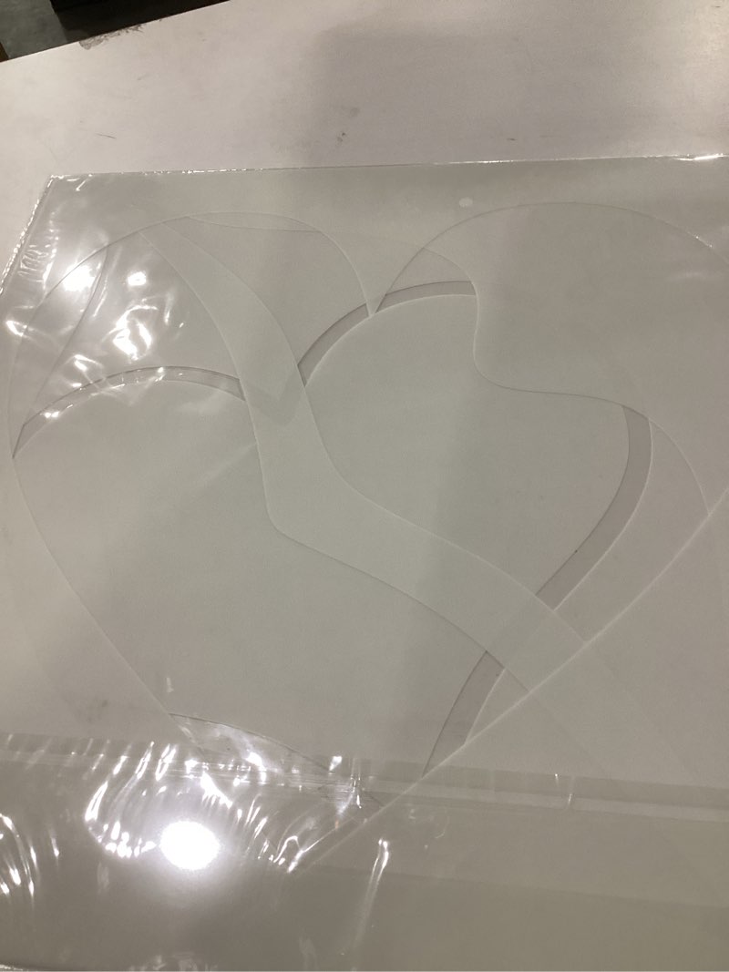 Vercraft 3 Pcs 18 x 18'' Valentines Large Heart Stencil for Painting on Wall Wood Stone Reusable Lip