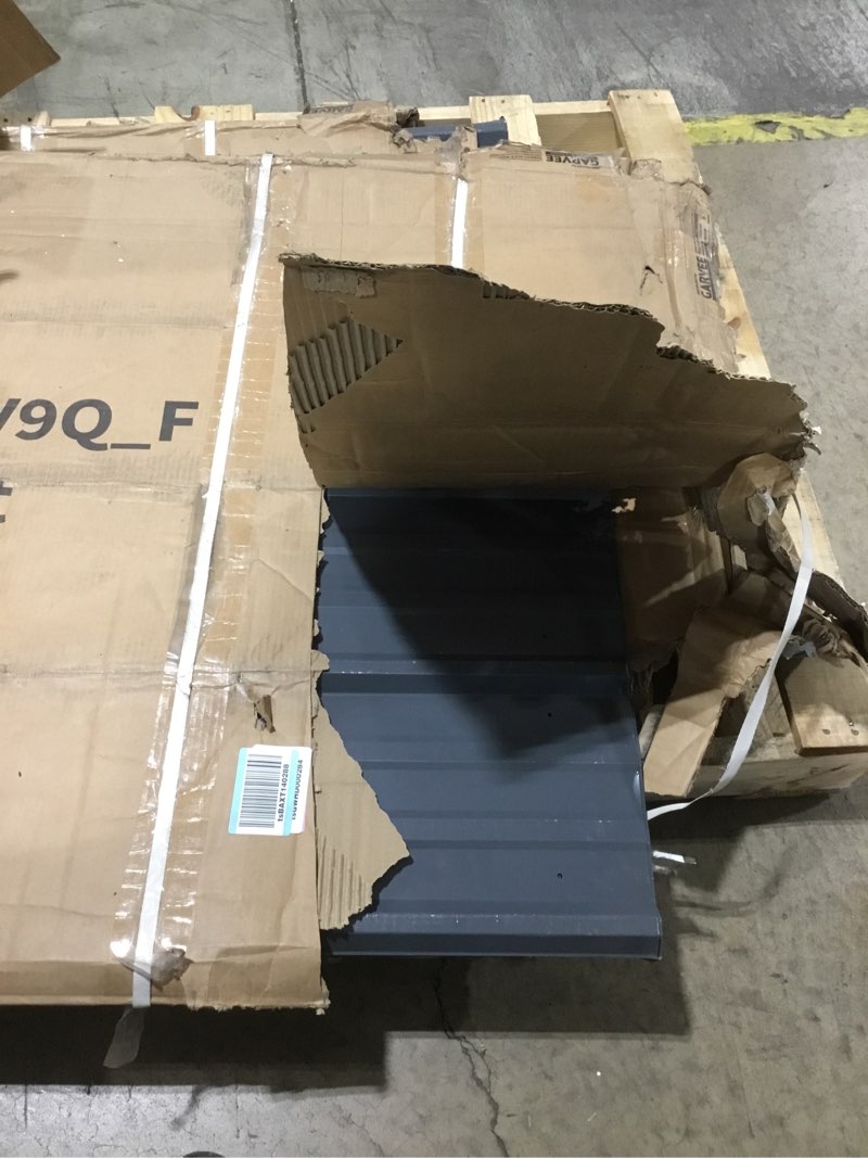 Condition photo showing Good Condition for Garvee 20'x25'x13.4' Metal Carport, Heavy Duty Car Ports Kit All-Weather for 2 Full-Size Pickup Trucks, Boats, RVs, Tractors, Reinforced Frame with Anchors Gray 20x25 FT (metal slats only incomplete)