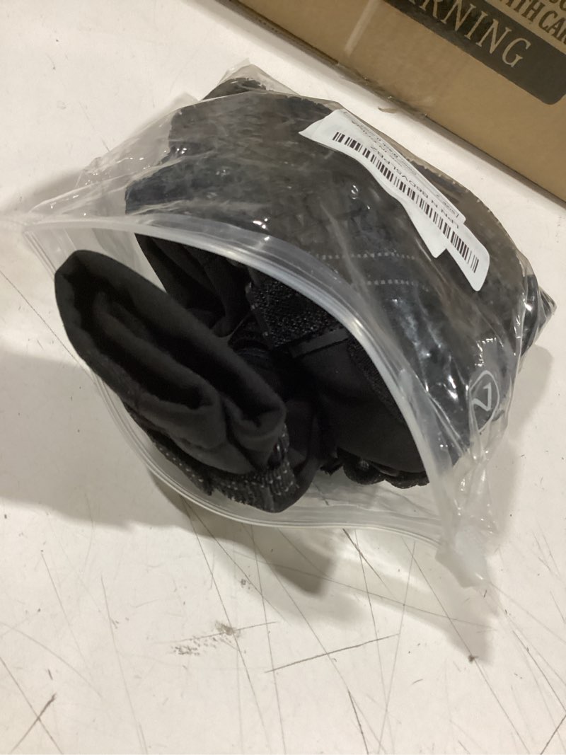 Condition photo showing Good Condition for winter dog snow boots with fleece lining, dog shoes for medium large size dogs, waterproof dog booties and paw protectors, anti-slip & reflective dog shoes for snow outdoor, hiking (black-size 2) black size 2 (for width 1.6"-1.8")