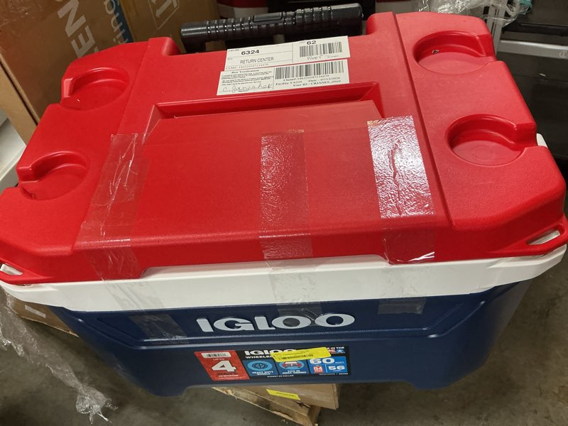 Condition photo showing Good Condition for igloo 60-quart rolling ice chest cooler - texas edition