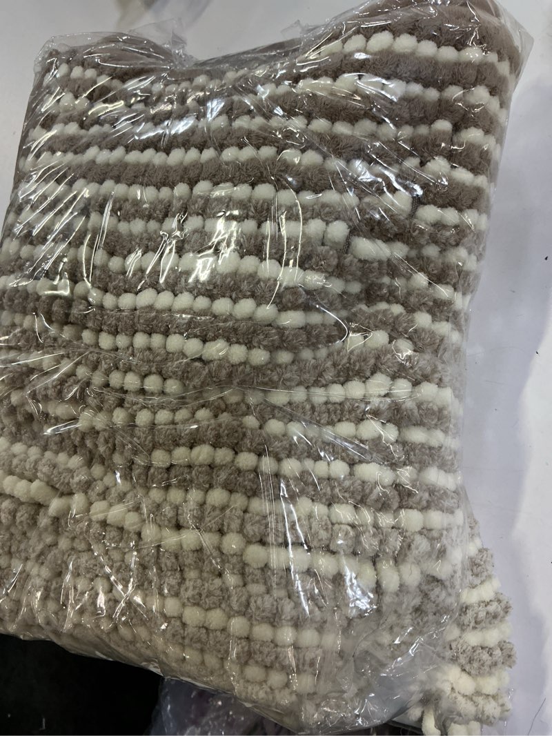 Condition photo showing Good Condition for bsicpro large bathroom rugs, bath mat rug for bathroom non slip 24 x 36 inches water absorbent chenille floor mats machine washable (tan) 36" x 24" tan