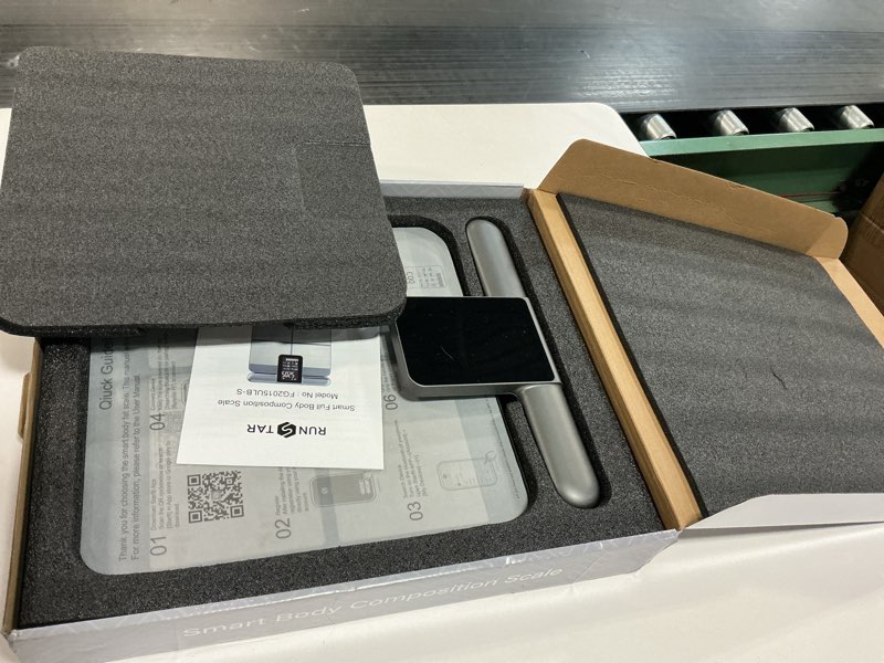 Condition photo showing New/Like New for RunStar Scale for Body Weight and Fat Percentage, 8-Electrodes Precision Digital Smart Scale for BMI 28 Body Composition Measurement, Silver Bathroom Smart Scales with Large Display