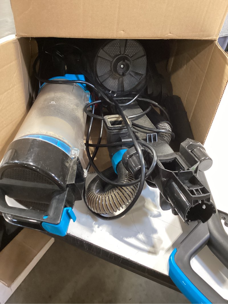 Condition photo showing As Is for bissell cleanview upright vacuum with pet hair brush roll, powerful suction, pet hair tools, large dirt container, 4438