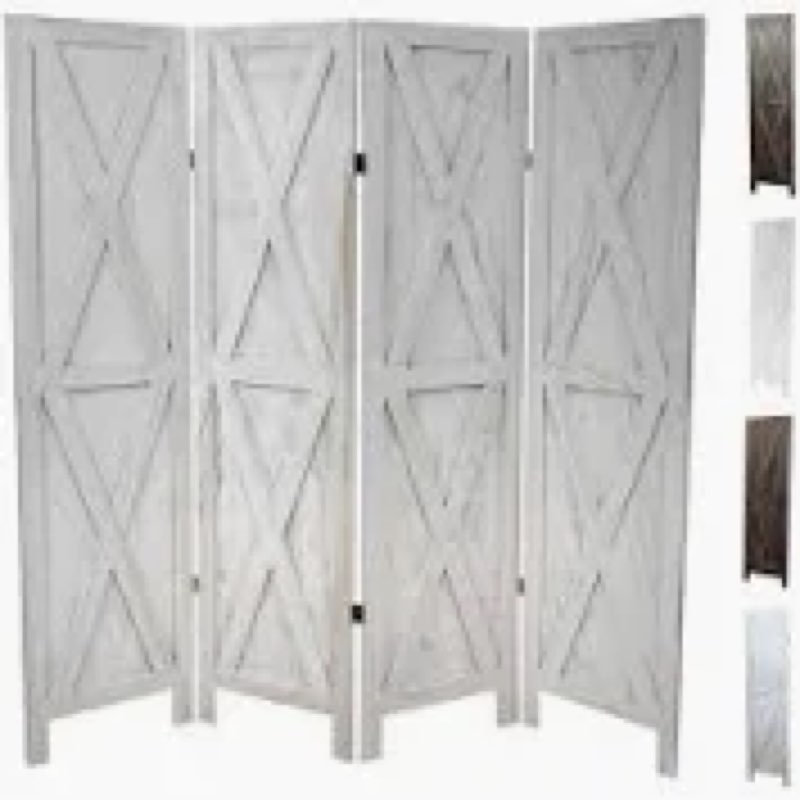 Premium Home 6 Panel Room Divider: Room dividers and Folding Privacy Screens, Privacy Screen, Partition Wall dividers for Rooms, Room Separator, Folding Screen, Rustic Barnwood