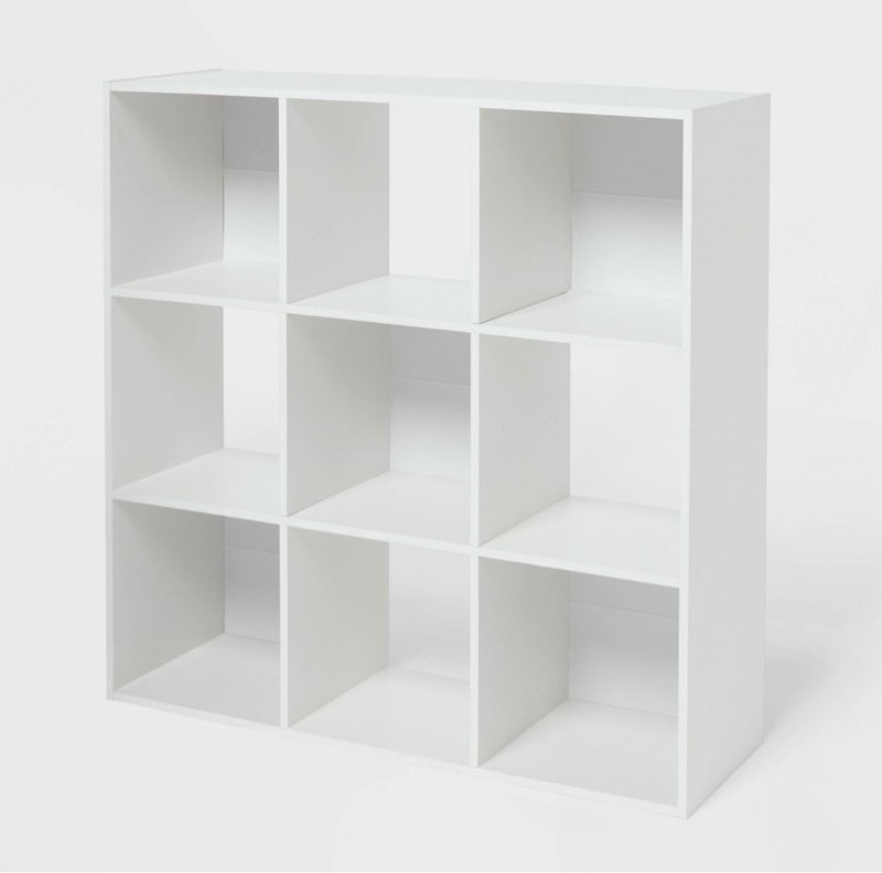 11" 9 cube book shelf white - brightroom™