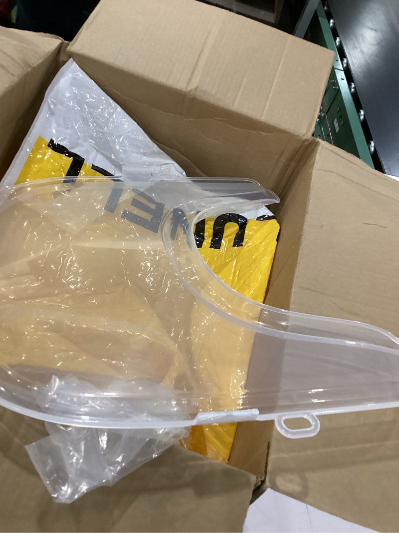 Condition photo showing As Is for broken clap custom-fit clear cover compatible with stokke tripp trapp tray – bpa-free, strong suction support, easy clean design