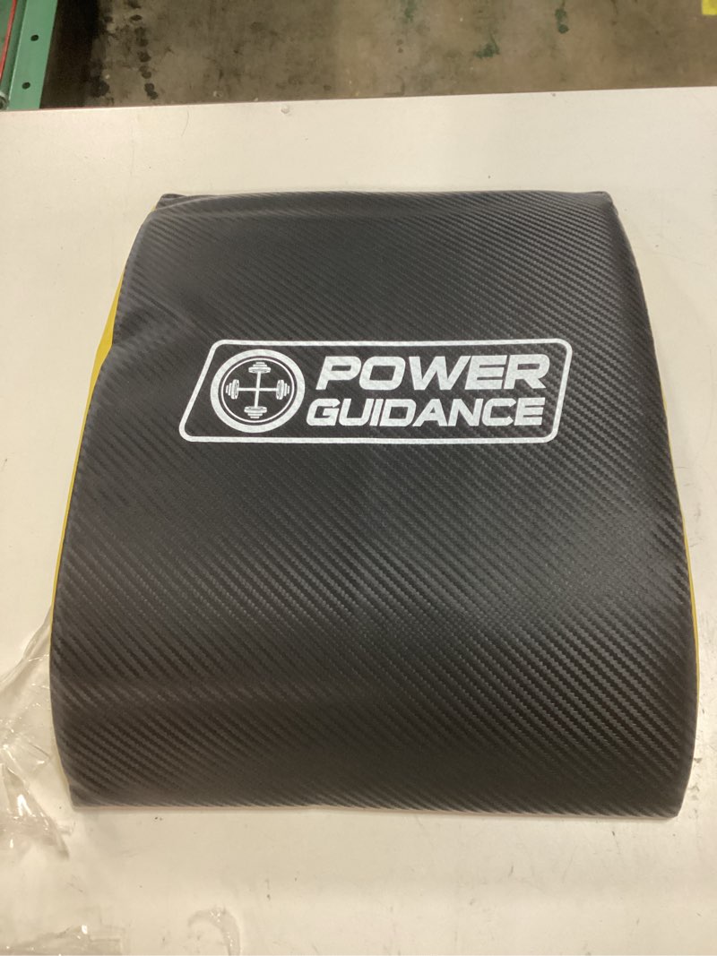 Condition photo showing Good Condition for power guidance ab exercise mat - sit up pad - abdominal & core trainer mat for full range of motion ab workouts black #1 14.2" x 11.8"