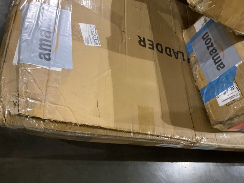 Condition photo showing Good Condition for 5 Step Ladder with Handrail - 500 Lbs Capacity Sturdy Folding Steel Step Stool, Anti-Slip Wide Pedal