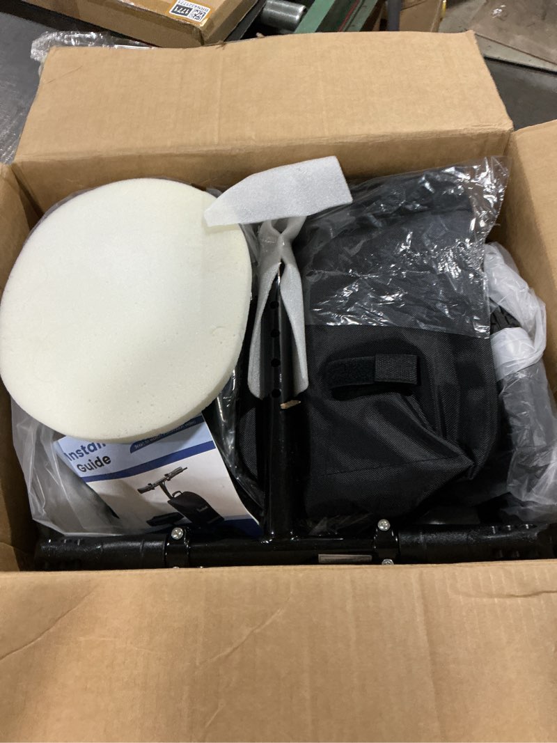 Condition photo showing Good Condition for blessreach deluxe medical scooter double handbrake, all terrain steerable knee scooter crutch alternative, for adults injured ankle & foot recovery in blacks