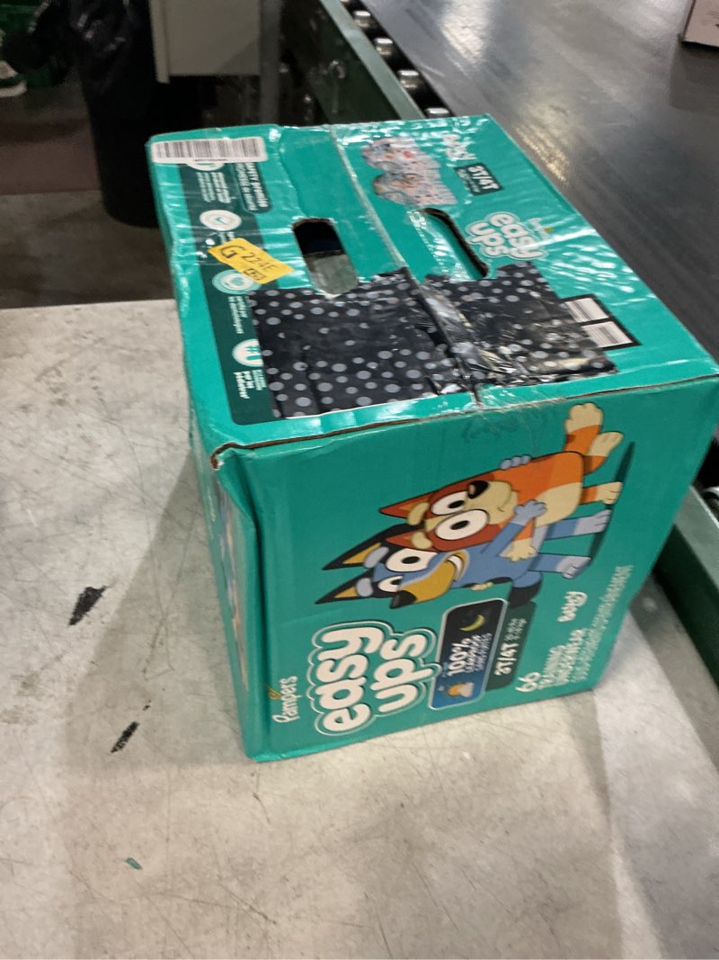 Condition photo showing New/Like New for pampers training pants - easy ups boys & girls bluey - size 3t-4t, 66 count, children's potty underwear (packaging may vary) 3t-4t 66