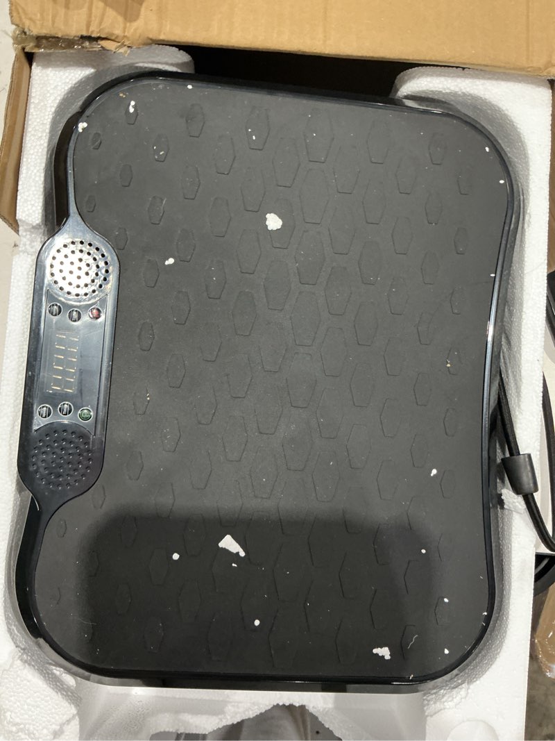 Condition photo showing Good Condition for aorapulse vibration plate exercise machine, vibration plate for lymphatic drainage weight loss, 400 lbs capacity full body workout vibrate fitness platform for home women men slim-black