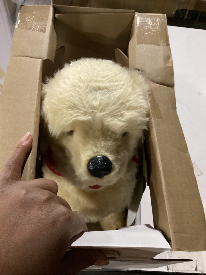 Condition photo showing New/Like New for joy for all ageless innovation companion pet for seniors - lifelike animatronic dog - realistic soft-touch coat & heartbeat - therapy stuffed animal - toy for alzheimer's & dementia - golden pup brown
