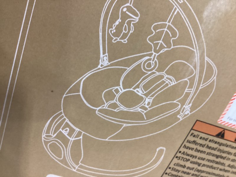 Condition photo showing New/Like New for Baby Swings for Infants, Monamii Baby Swing, Bluetooth Infant Swing with Music Speaker, 5 Speeds and Remote Control, Indoor & Outdoor Use (Black)