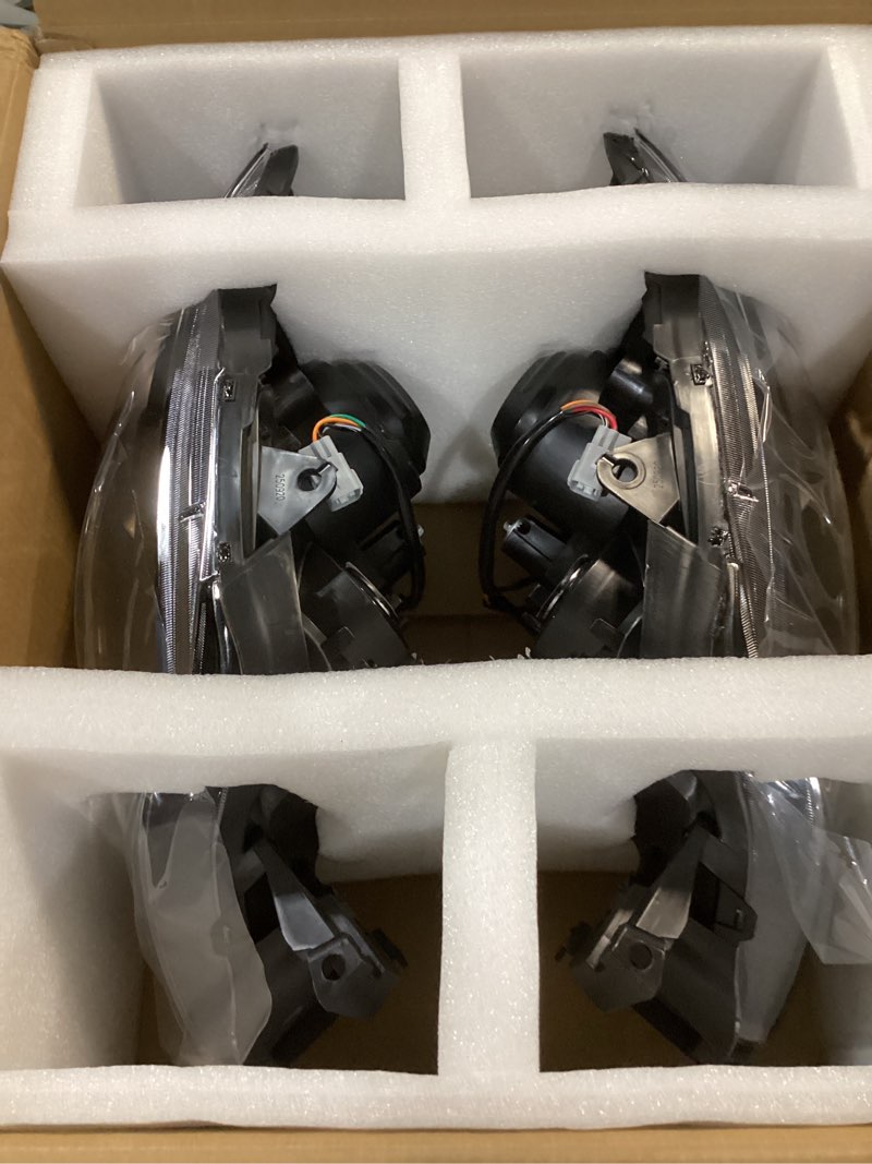 Condition photo showing New/Like New for labwork 2PCS Headlight Assembly Replacement for Subaru Impreza Hatchback 2008-2011 Halogen Black Headlights Set Driver and Passenger Side LH RH