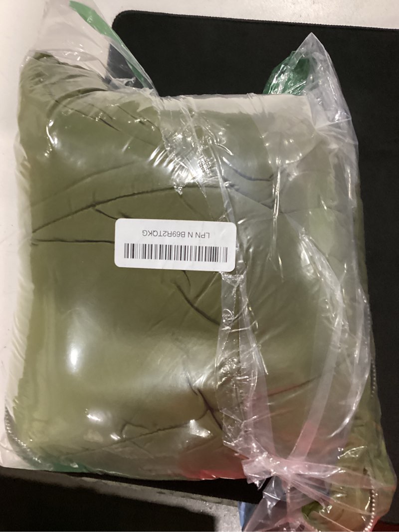 Condition photo showing Good Condition for women's hooded long down vest full-zip sleeveless puffer vest fashionable coats jacket large dark green