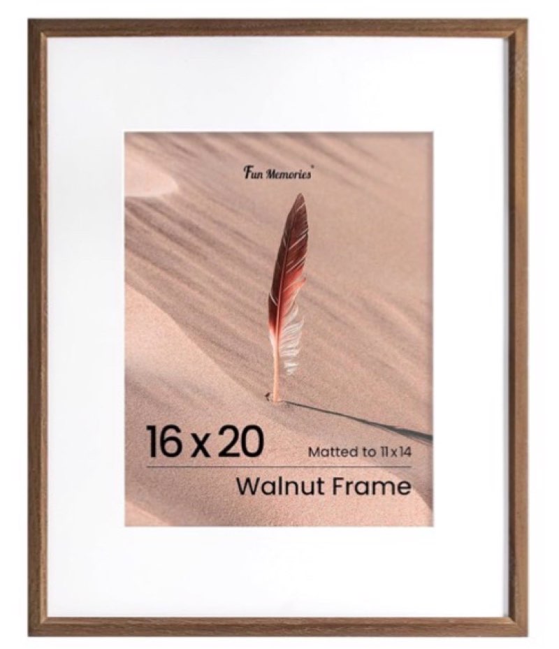 16x20 picture frame, solid oak wood poster frames, modern photo frame for wall 16x20