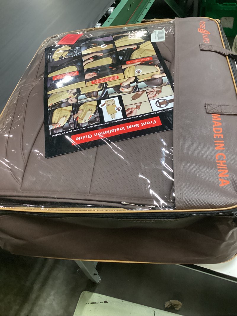 Condition photo showing Good Condition for oasis auto tacoma seat covers full set, compatible with toyota tacoma 2009-2023 double&crew cab, waterproof full coverage leather truck seat protectors (brown) 09-23 fullset brown