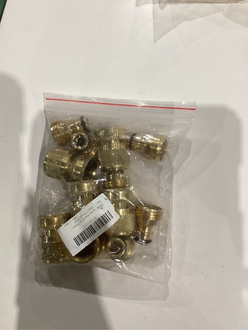 Condition photo showing New/Like New for TAROSE Garden Hose Quick Connect Fittings Solid Brass Garden Hose Fitting Water Hose Connectors 3/4 Inch Garden Hose Fitting Quick Connector Male and Female Set- 6 Set