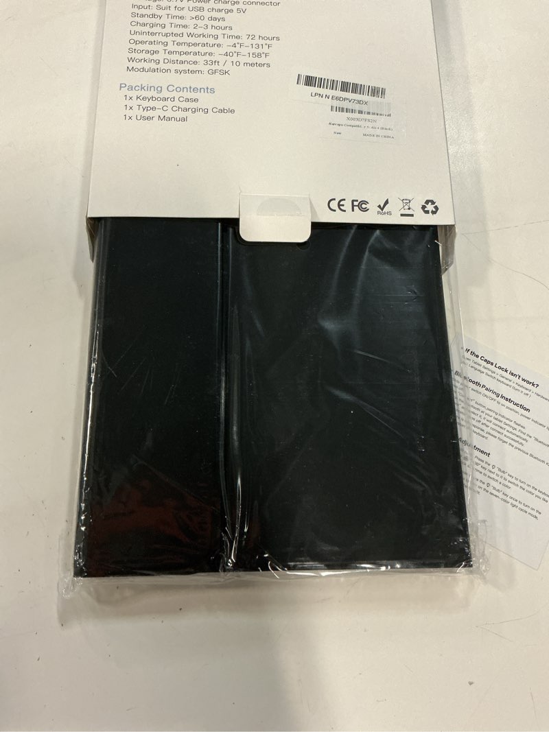 Condition photo showing Good Condition for harvopu compatible for ipad 11th 10th generation case with keyboard, folio cover with pencil holder, multi-touch trackpad, 7 color backlit, detachable keyboard for ipad (a16) 11th/10th gen (black)