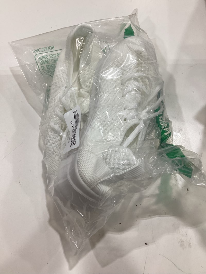 Condition photo showing New/Like New for adokoo women's fashion sneakers pu leather casual shoes white tennis low top shoes womens lace up sneakers 6 white
