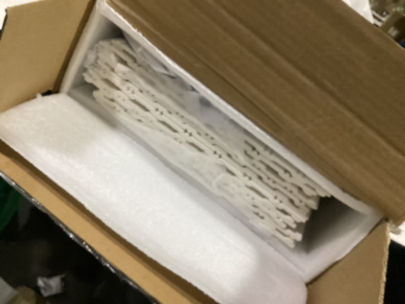 Condition photo showing Good Condition for qutrey wainscoting panels white 12 pack, board and batten wall panel kit panels cover 39.6x117.6 inch, 3d wall panels for interior wall decor, tv background, living room, office