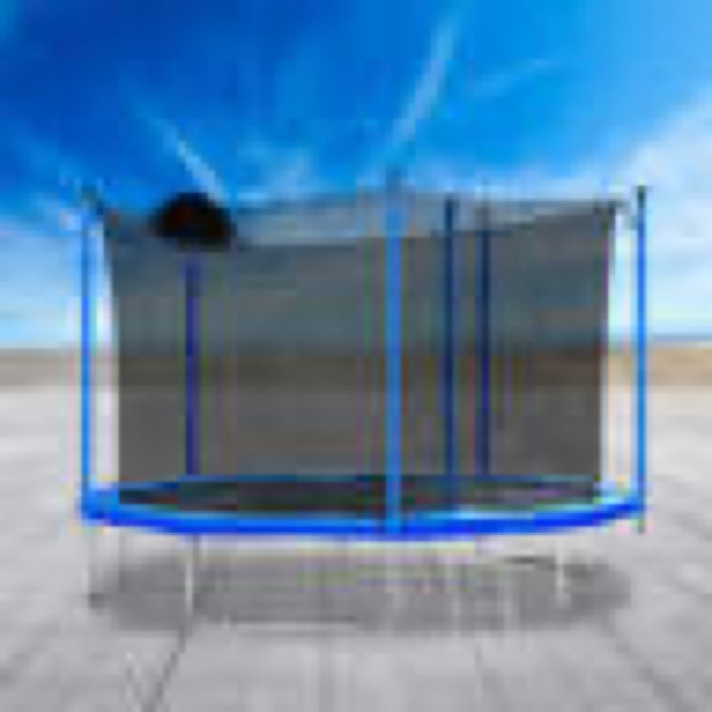 12FT Trampoline For Adults And Kids With Basketball Hoop, Outdoor Trampolines W/Ladder And Safety Enclosure Net For Kids And Adults