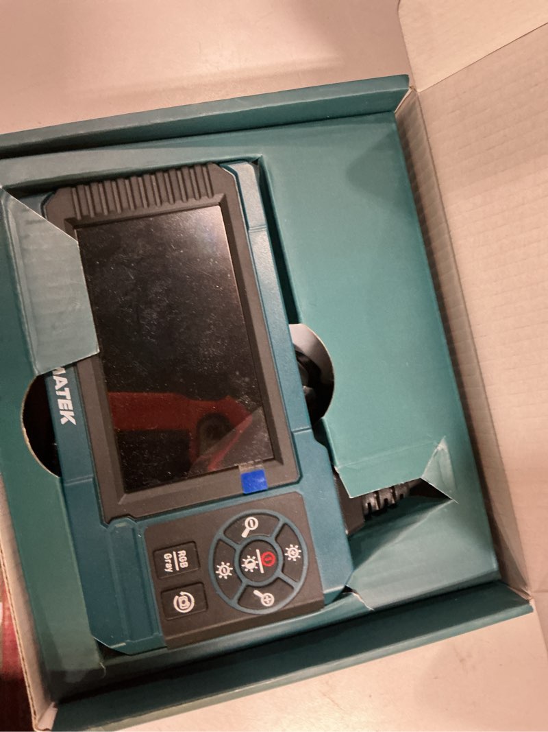 Condition photo showing New/Like New for HANMATEK Industrial Endoscope, 4.3-Inch TFT Screen, 16.5ft Flexible Cable, IP67 Waterproof, 8mm Camera with Adjustable LED Lights, USB-C Charging, 4 Hours Battery Life, 180° Rotating Display IE01