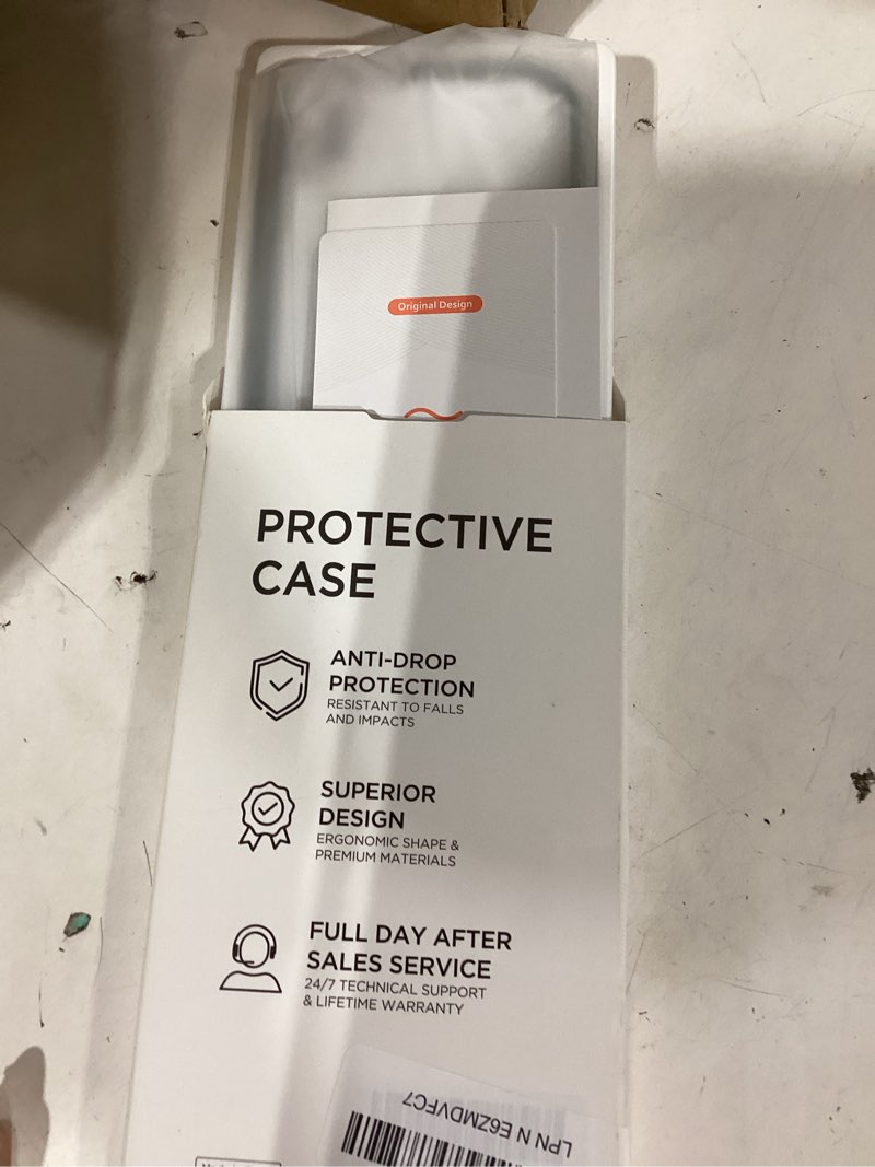 Condition photo showing New/Like New for capraro cute for iphone 15 pro case, compatible with magsafe, [curly wave edge] [full camera protection] [14 ft drop protection] magnetic phone case for 15 pro 6.1 inch, stone for iphone 15 pro (6.1 inch, 3 lens) stone