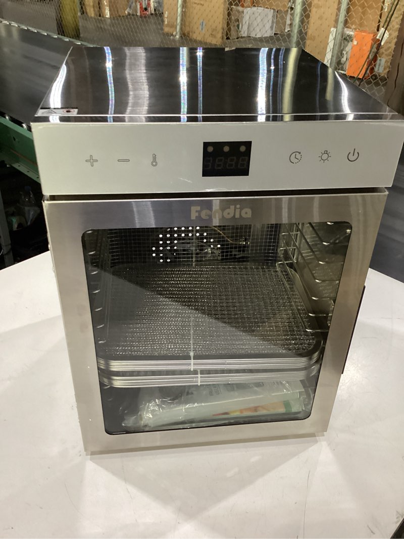 Condition photo showing New/Like New for food dehydrator for jerky, 12 stainless steel trays, 1200w fruit dehydrator, 24h timer and 190°f temperature control, overheat protection, food dryer for jerky, herbs, fruit, dog treats 12 trays - standard