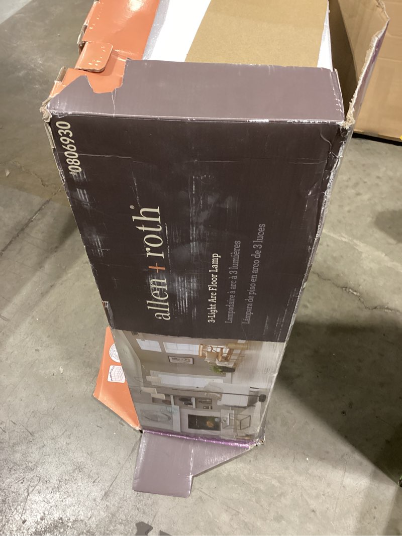 Condition photo showing Good Condition for allen + roth 80-in bronze multi-head floor lamp