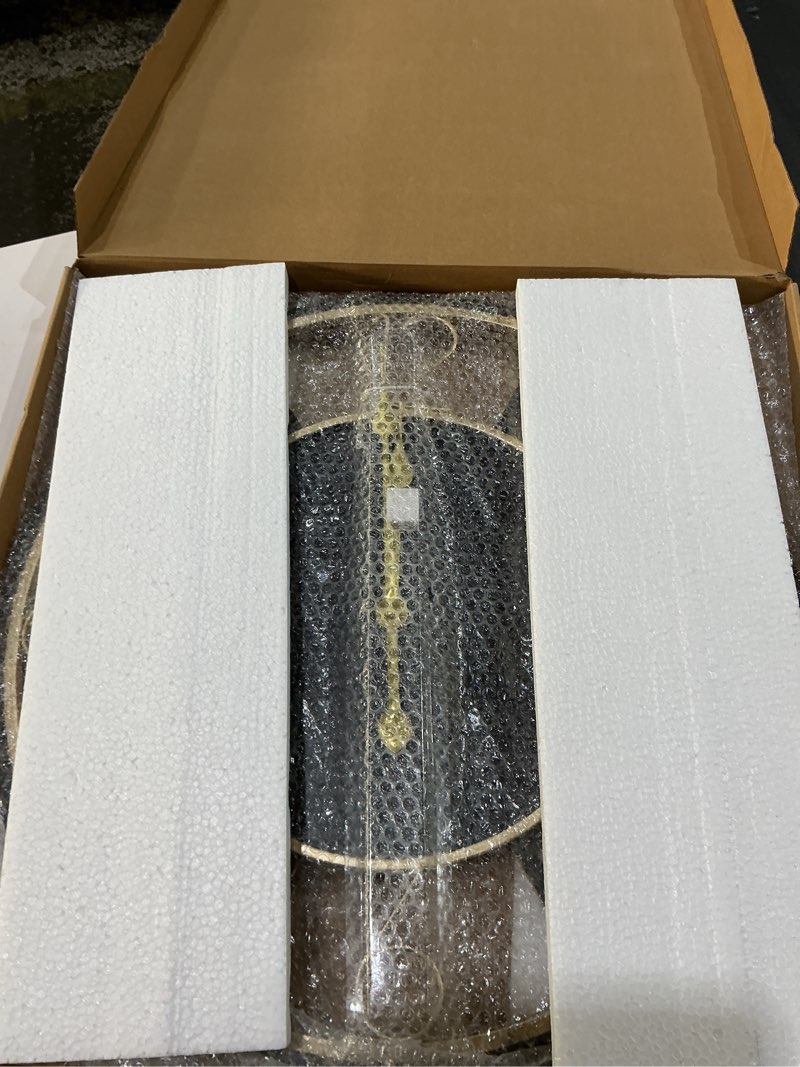 Condition photo showing New/Like New for Large Wall Clock 16 Inch White Arabic Numerals Wooden Clock Battery Operated Silent Non-Ticking Decor Clock Modern Round Oversize Wall Clocks for Home, Hotel, Office, Bedroom (White, 16inch) 16inch White