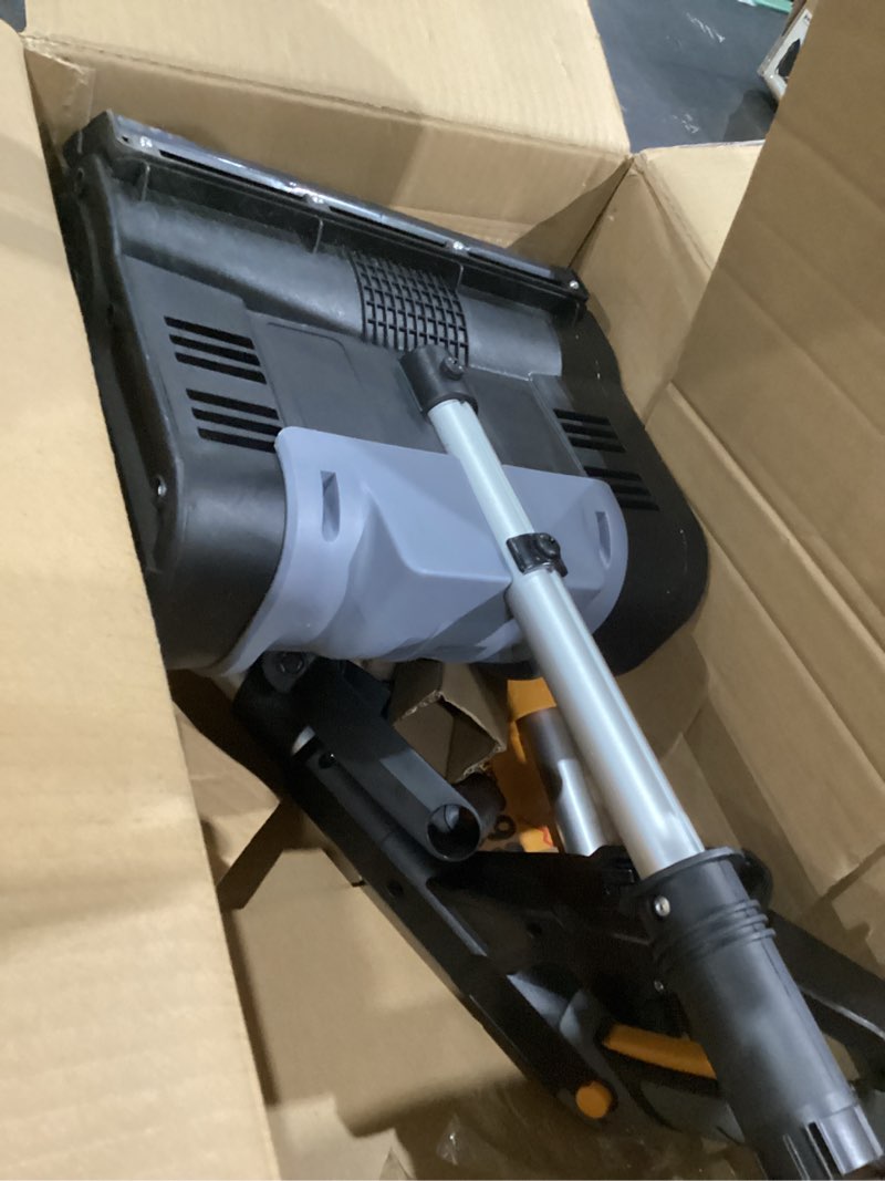 Condition photo showing As Is for Cordless Snow Shovel Compatible with DeWalt 20V Max Battery, 11" Electric Snow Blower w/ 20FT Max Throw & Adjustable Handle, Snow Thrower for Driveway, Deck, Patio, Steps(Tool Only) Black (Battery and charger not included)