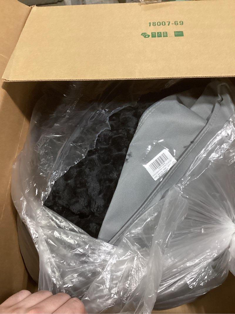 Condition photo showing Good Condition for Uttermara Fleece Weighted Blanket for Adults Queen Size 20lbs, Soft Sherpa Weighted Blankets for Sleeping and Calming, Fuzzy Heavy Blanket for Bed and Couch, 60 x 80 Inches, Black Black 60" x 80" 20lbs
