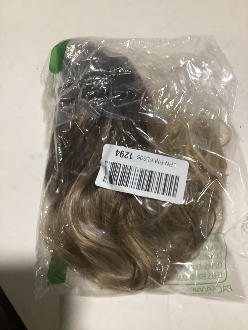 Condition photo showing As Is for AISI HAIR Ombre Blonde Wig for Women Medium Length Wave Curly Glueless Synthetic Heat Resistant Hair Wigs for Daily Party Cosplay Ombre Blonde 18 Inch