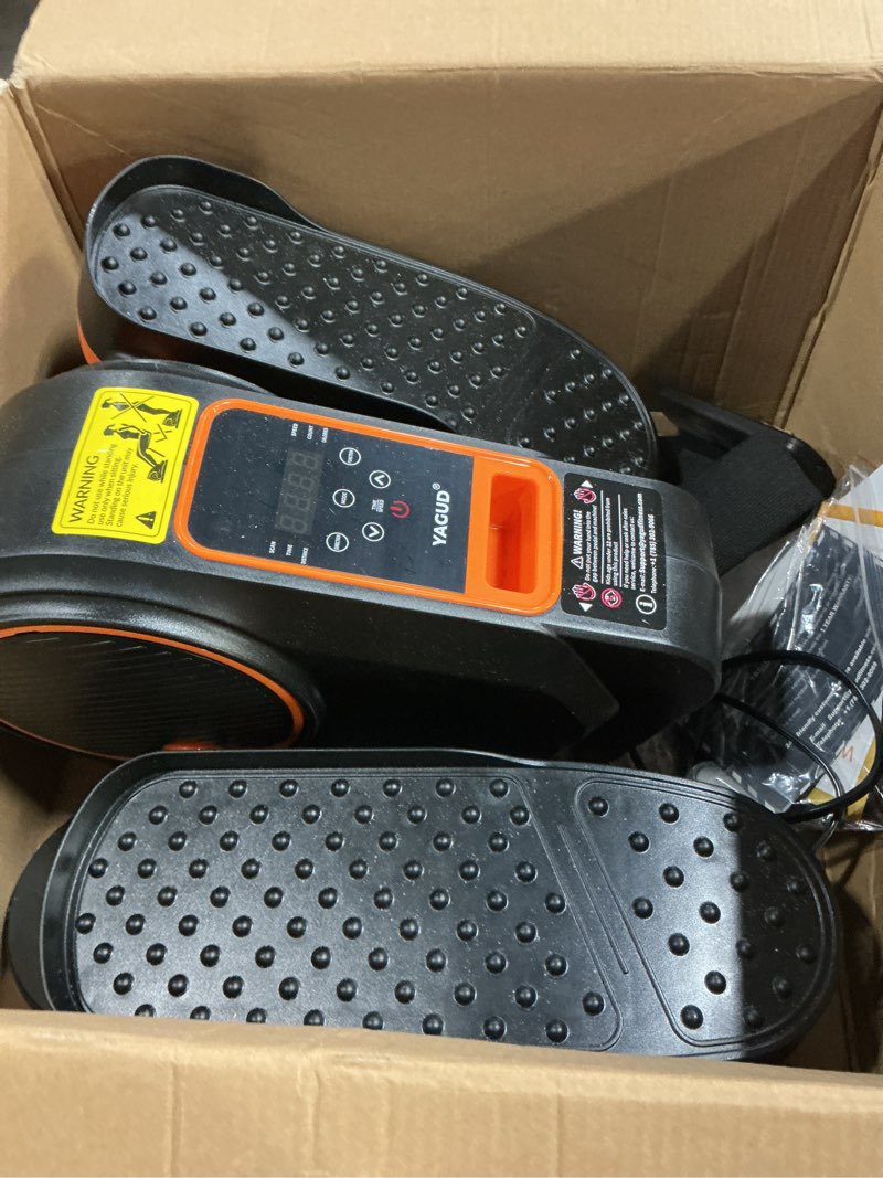 Condition photo showing Good Condition for under desk machine, electric elliptical leg exerciser for senior, 13 adjustable speeds quiet and portable seated pedal exerciser for training with remote control orange