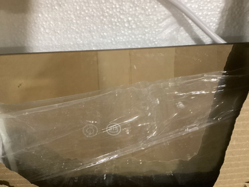 Condition photo showing Good Condition for TETOTE 20 x 28 LED Backlit Bathroom Mirror with Light,3Color White/Warm/Natural,Anti-Fog Lighted Mirror,Dimmable,Vanity Mirror,Wall Mounted 28"L x 20"W Backlit-3 Color