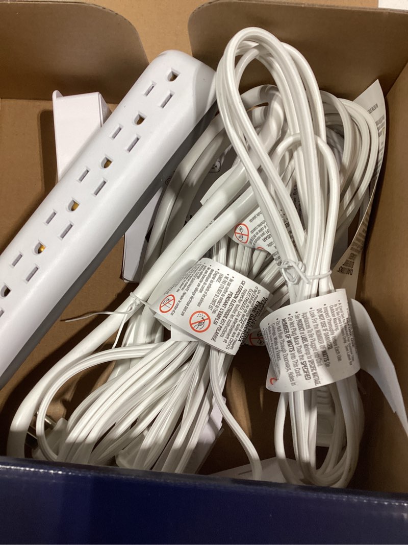 Condition photo showing As Is for project source 6-ft 16/2 white 2 prong indoor sjt light duty
