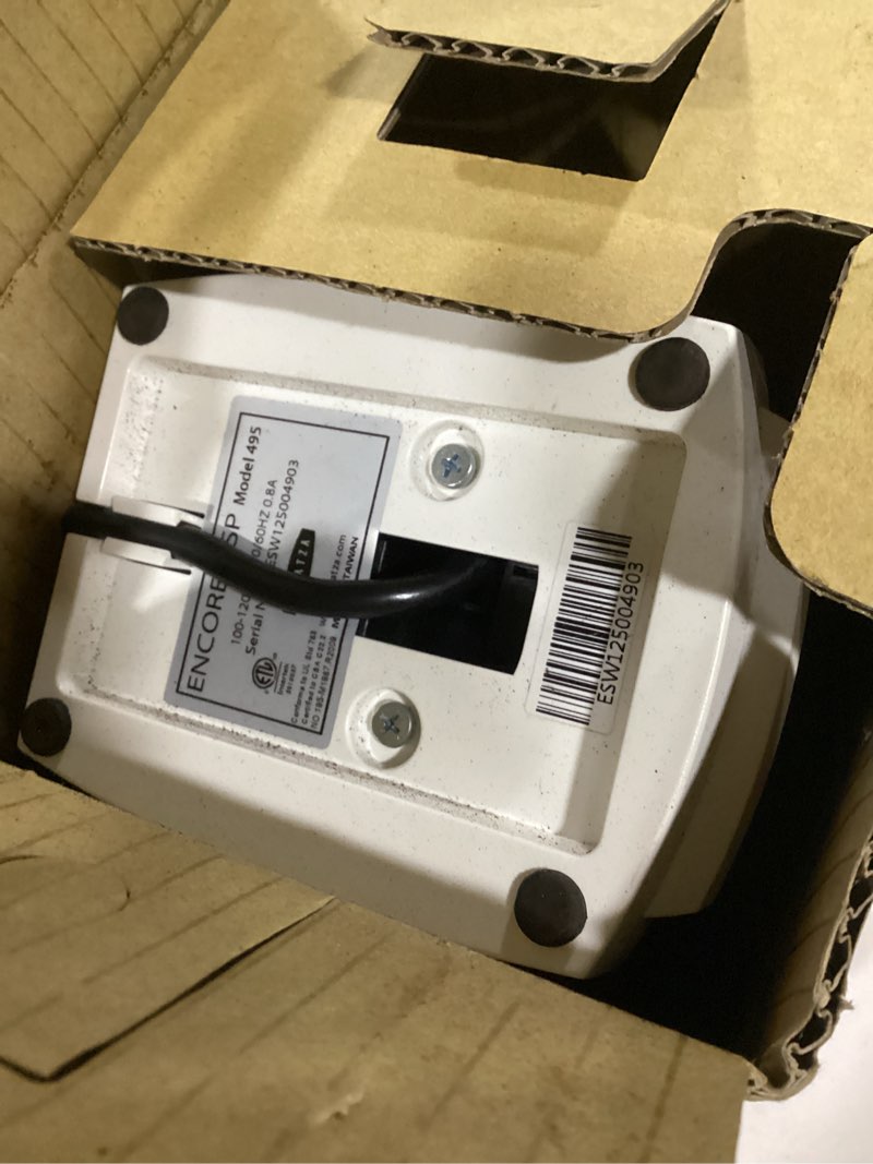 Condition photo showing As Is for Baratza Encore ESP Coffee Grinder ZCG495WHT, White 14.5cm x 14.5cm x 33.5cm White